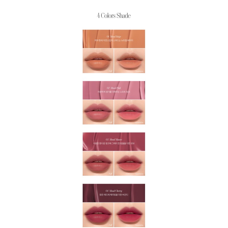 Temporary Mood Blur Lip Tint Mood Mauve, 10ml, 2 pcs