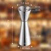 Briout Jigger for Bartending, Double Cocktail Jigger Japanese Premium 304