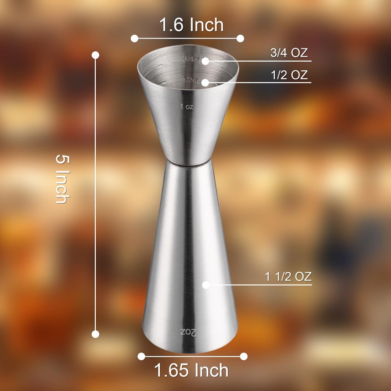 Briout Jigger for Bartending, Double Cocktail Jigger Japanese Premium 304