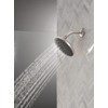 Delta PivotPro Brushed Nickel Rain Showerhead, Single Setting 7 Inch