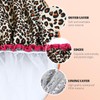 Premium Double Layer Waterproof Shower Cap Set (Pack of 4)