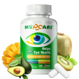 Mvpcare Lutein Eye Vitamin Supplement Nutricional Para La Salud Macular Y El Ojo Seco Con Luteína, Zinc, Vitamina C,d,e Y Zeaxantina 90 Cápsulas Suple