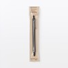 MUJI Aluminum Hex Ballpoint Pen, Black, 0.7mm, Needle Type 23079945