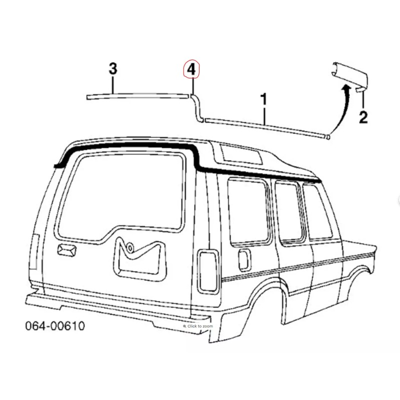 Treedy Labs NEW Land Rover Discovery 2 Rear Gutter Drip