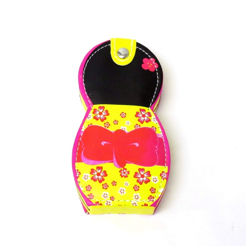 Nail Care 6 Piece Set Kokeshi Wind with Case (Yellow)