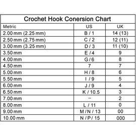 14PCS Aluminum Crochet Hooks Knitting Needles Craft Yarn 2.0mm/2.5mm/3.0mm/3.5mm/4.0mm/4.5mm/5.0mm/5.5mm/6.0mm/6.5mm/7.0mm/8.0mm/9.0mm/10.0mm