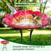 HONGLAND Bird Bath for Outside-Bird Baths for Outdoors-Glass Large Birdbaths