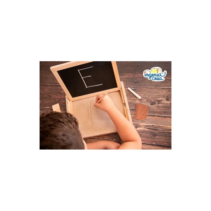 Bandeja Didáctica Montessori Ingeniacrea+pizarron Doble Cara