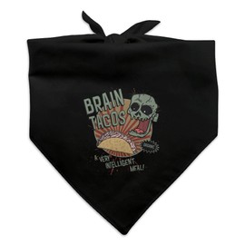 GRAPHICS & MORE Brain Tacos Dog Pet Bandana