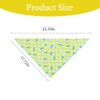 1Pcs Summer Dog Bandana,White Adjustbale Dogs Scarfs Bandanas Pet Triangle