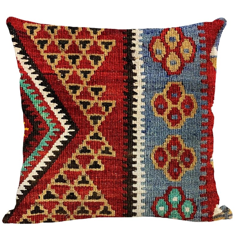 Silver & Style Kilim Throw Pillow Covers 45 X 45