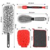 Preciva Professional Wheel Brush Kit for Cleaning Wheel and Tire