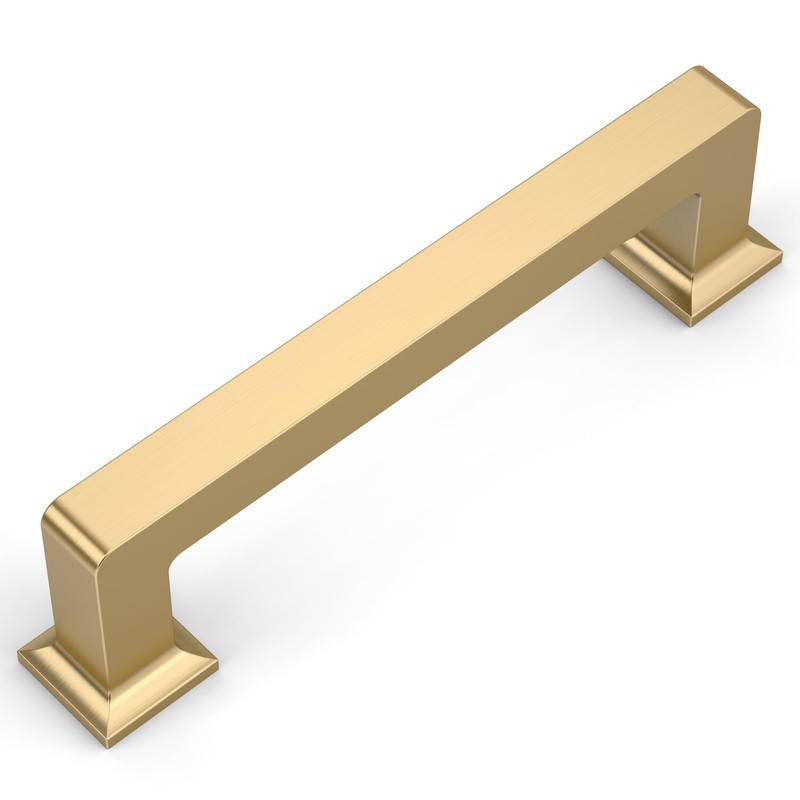 Amerdeco 10 Pack Champagne Bronze Cabinet Pulls 3-3/4 Inch(96MM) Hole