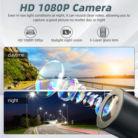 VSYSTO Bicycle Rear View Camera, HD 1080P Action Camera, 150° Wide Angle Sports Action Camera, Waterproof, Starlight Night Vision, Loop Recording, G-sensor, WiFi (Black-WD)