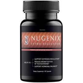 Nugenix Estro-Regulator – Potente bloqueador de estrógeno para hombres, estimulador de testosterona, suplemento DIM, inhibidor de aromática – 60 cápsulas