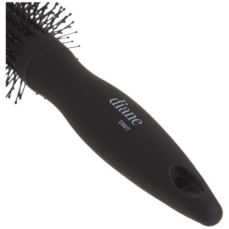 Diane Charcoal Soft Touch Handle Collection Round Brush, 1 Count