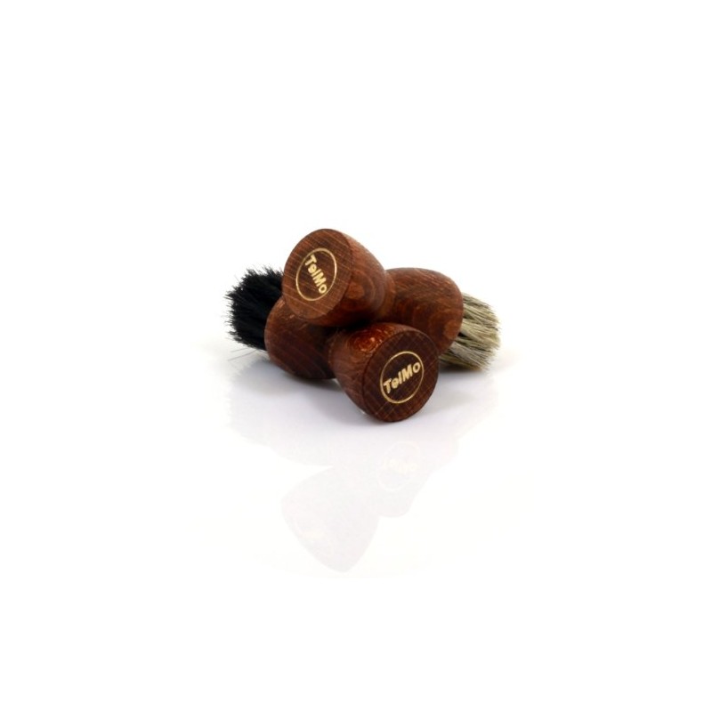 TelMo® Brown Cream Brush Pot Brush Application Brush Diablo Horsehair