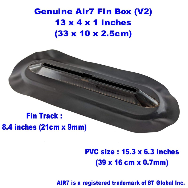Air7 Fin Box for Inflatable SUP, Stand Up Paddleboards, Surfboards,