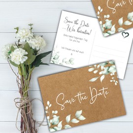 25 Save the Date Cards Wedding We Marry Invitation Wedding Party Save the Date Postcards Wedding