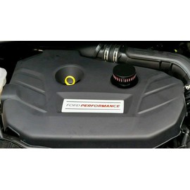 CFM Performance Baffled Billet Valve Cover Breather compatible with 2016-2019 Focus RS (Wrinkle Blue)