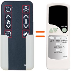 Replacement Remote Control for Real Flame 4099 Electric Fireplace Infrared Quartz Space Heater