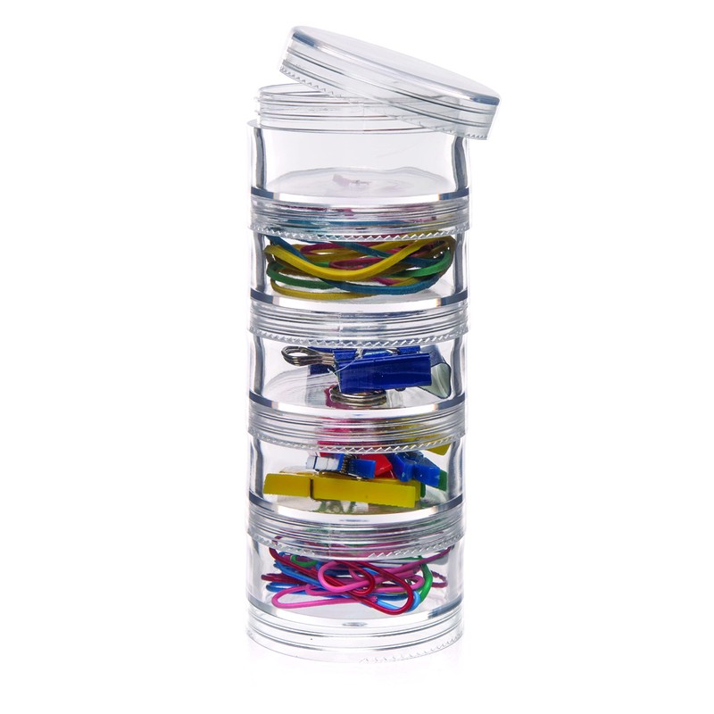 Baker Ross Stackable Tins with Screw Lids (Pack of 3)