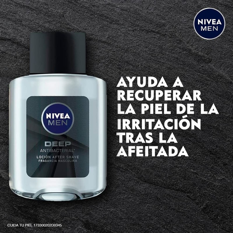 NIVEA Men, Deep, Refreshing & Hydrating After Shave, Vanilla &