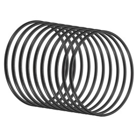 PATIKIL 4 Inch Round Dream Catcher Ring, 10 Pcs Metal Christmas Macrame Wreath Floral Rings Hoop for Home DIY Craft Wedding Wall Hanging Decorations, Black