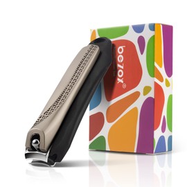 BEZOX 1 x Nail Clippers with Nail Catcher and Built-in File - No Splash Finger Nail Clippers Nail Clippers for Manicure - Nail Clippers with Collection Container