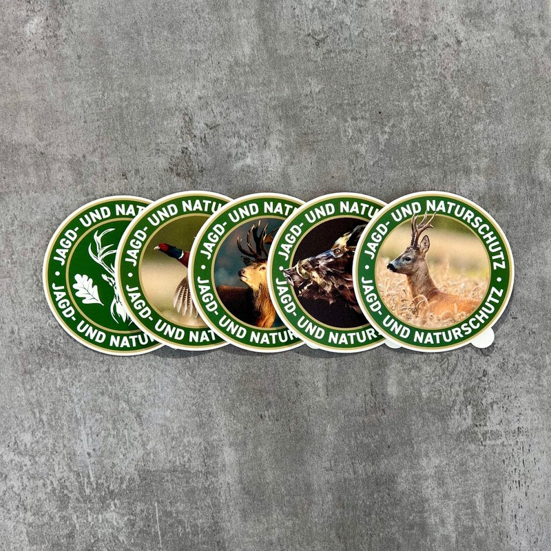 Hunting Sticker Premium Film "Hunting and Nature Protection" Roebuck with