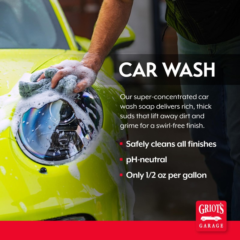 Griot's Garage Super-Concentrated Car Wash for Vehicle Washing and Cleaning,