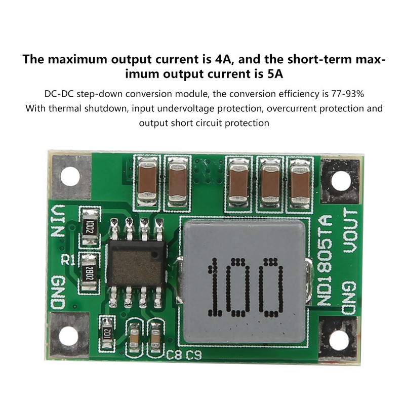 2Pcs Step Down Module 5-18V to 3/3.3v 3.7/4.2v 5v 6V