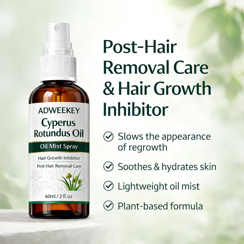 Adweekey Cyperus Rotundus Hair Removal Spray, 2 fl oz