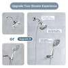 BRIGHT SHOWERS Shower Head Holder Wall Mount, Adjustable Handheld Shower