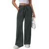 Litherday Pantaloni Donna Cotone Lunghi Comodi con Tasche Vita Elastica