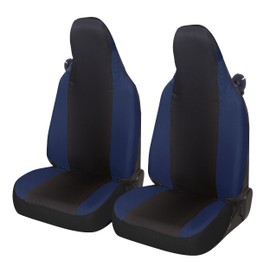 Auto Accessori Lupex Auto Accessori Lupex Autositzbezge kompatibel mit Smart fortwo 450 451 und 453 1 2 3 Serie Stoff Polyester (Schwarz-Dunkelblau)