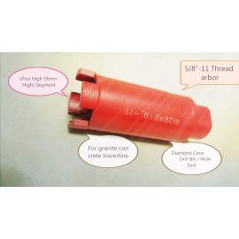 Roxx Tools 10 Piece Diamond Core Bit 1 3/8 Inch Wet/Dry Granite Concrete Slate Marble stone