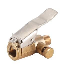 Tyre Inflator Adapter, Tyre Inflator Chuck Tire Quick Inflate Clip Clamp Connector for Car Motorcycle with US Valve