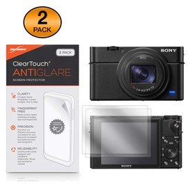 BoxWave Screen Protector Compatible with Sony DSC-RX100 VI - ClearTouch Anti-Glare (2-Pack), Anti-Fingerprint Matte Film Skin for Sony DSC-RX100 VI