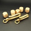 PPFISH Solid Brass U Hook Key Loop Pocket Clip with