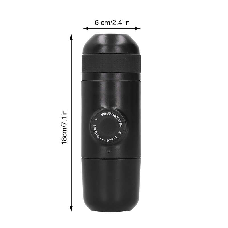 Mini Portable Hand Press Coffee Machine Black Manual Coffee Maker