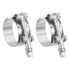 sourcing map T-Bolt Hose Clamp 2Pcs Working Range 41-46mm 201