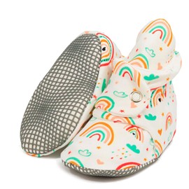 Ella Bonna Organic Cotton Baby Booties 18-24 Months Newborn Baby Socks Slipper Toddler Shoes, Infant Girl Booties, Boy Socks, Rainbow