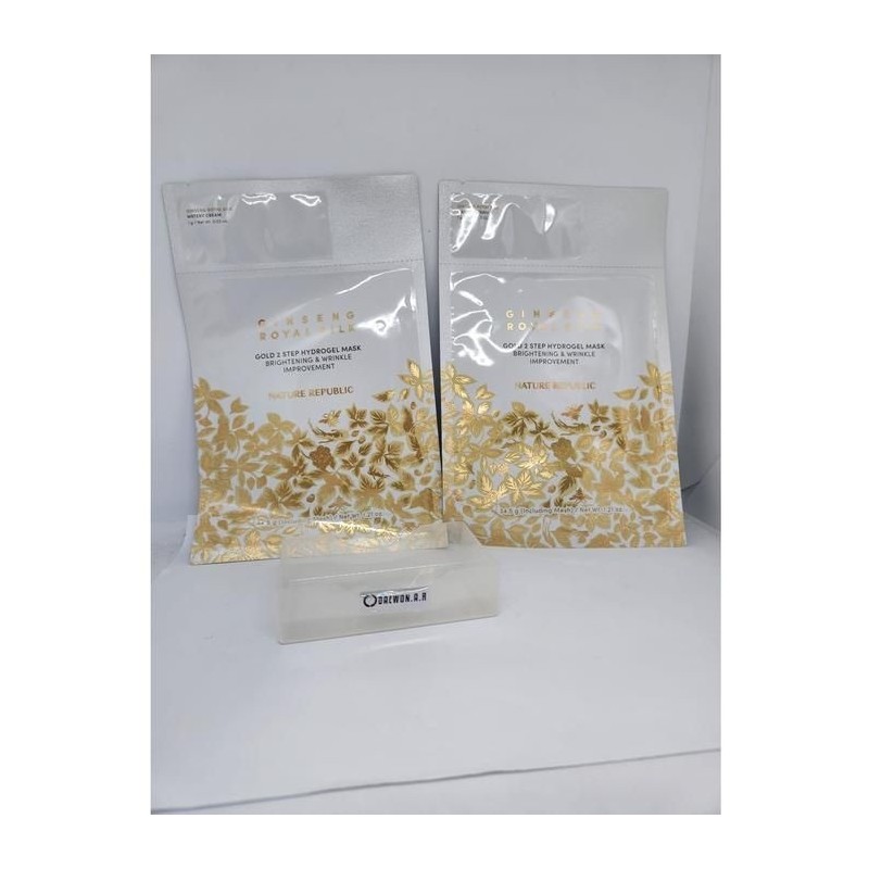 Nature Republic Ginseng Royal Silk Gold 2 Step Hydrogel Mask