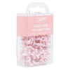 JAM PAPER Colorful Push Pins - Baby Pink Pastel Pushpins
