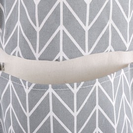 Wall Hanging Storage Bags Cotton Linen with 3 Pockets Over The Door Closet Organizer(Gray)