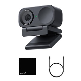 Insta360 Link 2C Professional 4K AI Webcam for PC, Computer Monitor Live Streaming Video Camera with Auto Framing, Auto Focus, HDR, AI Noise-Canceling Mic, and Gesture Control