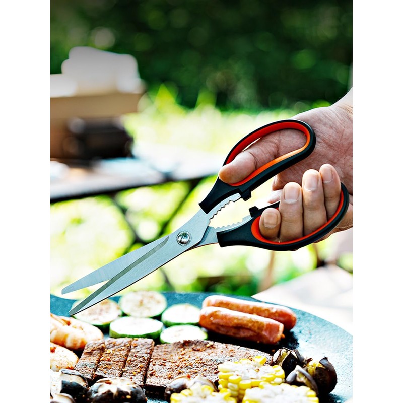 Kitchen Scissors Food Clips and BBQ Brushes Set, Kitchen Scissors