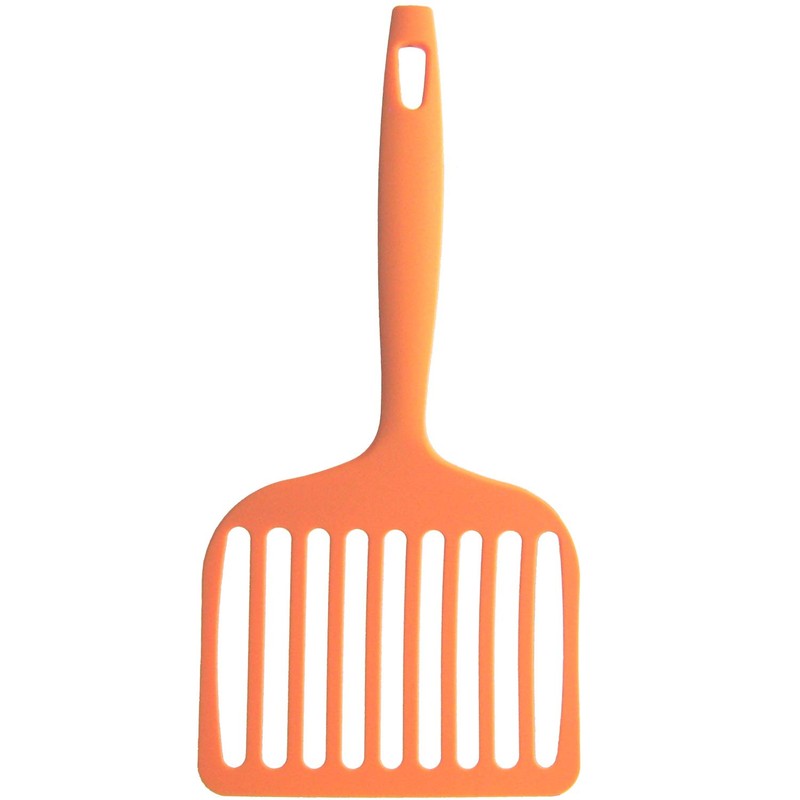 Nagao Tsubamesanjo Okonomiyaki Spatula, Large, 66 Nylon, Orange, Made in
