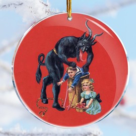Gruss Vom Krampus Horror Christmas Ornament - Christmas Ornaments - Christmas Decorations - Christmas Tree Decorations Idea for Women Men Family Coworkers
